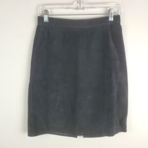 G-iii 27 Black leather Pencil‎ Skirt Back zip lined